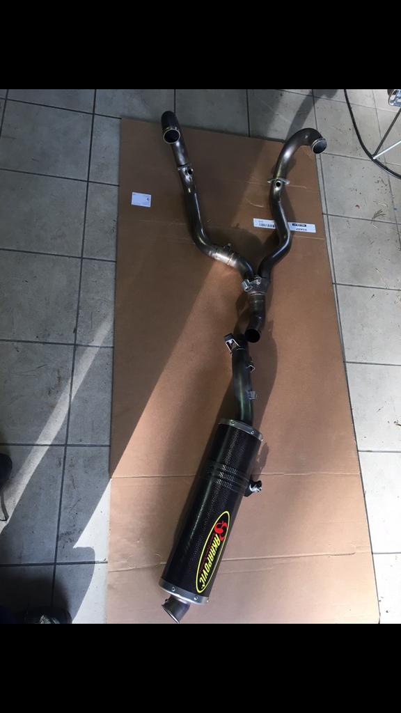 Akrapovic volledige uitlaatlijn voor bmw r1200gs 2005-2012, Motoren, Ophalen, Gebruikt