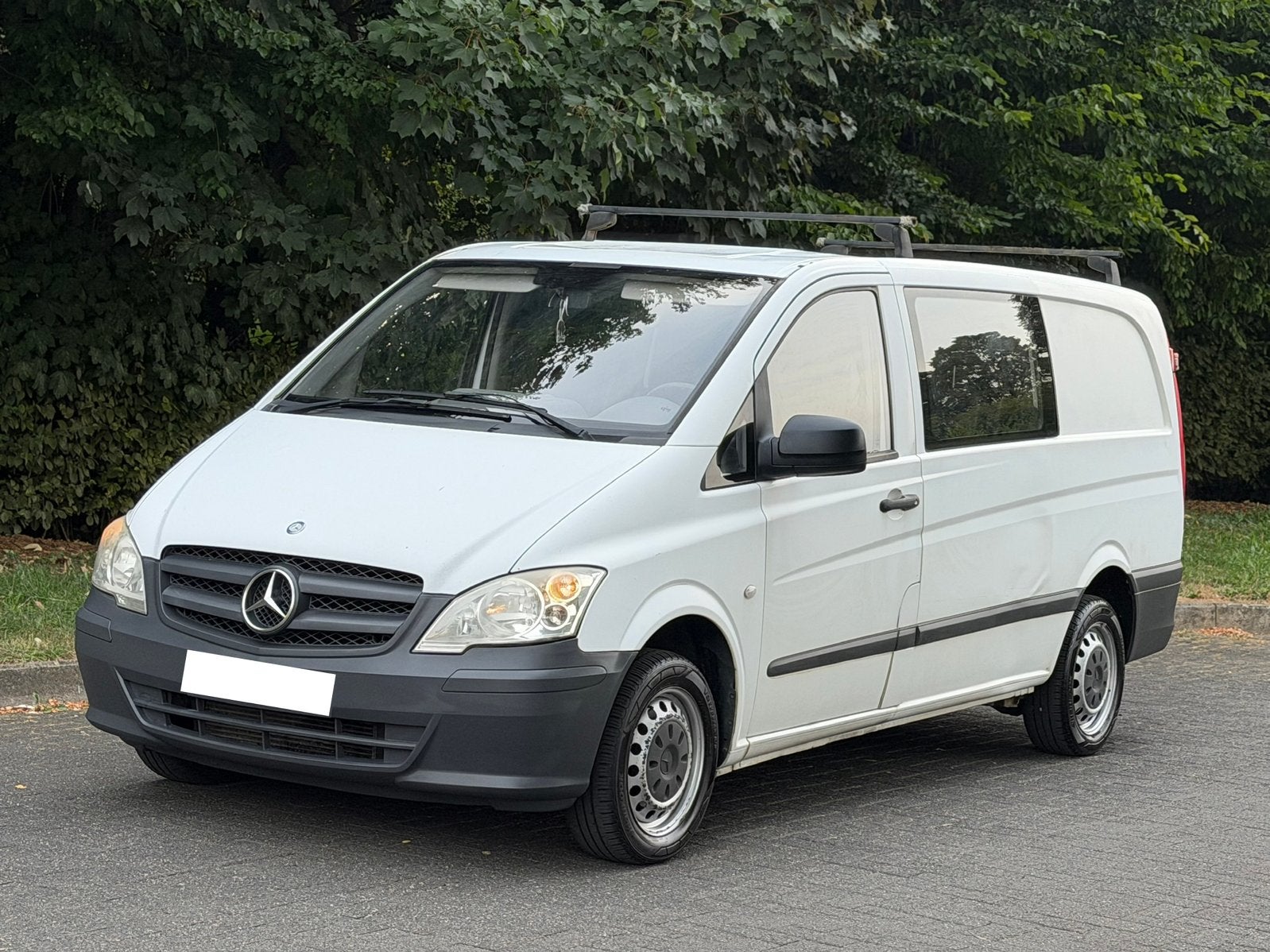 Mercedes Vito 110 CDI dubbele cabine met lang chassis, Auto's, Euro 5, Stof, Zwart, 4 cilinders