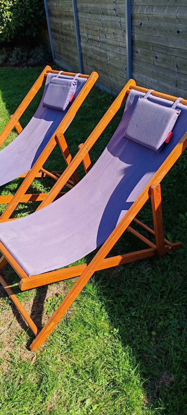 2 strandstoelen Melvin, Tuin en Terras, Ophalen, Hout