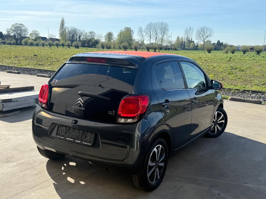 Citroen C1 Shine 1.2i, Cabrio, Airco, Camera, Navi + Garanti, Auto's, Citroën, Voorwielaandrijving, Euro 5, Stof, Zwart