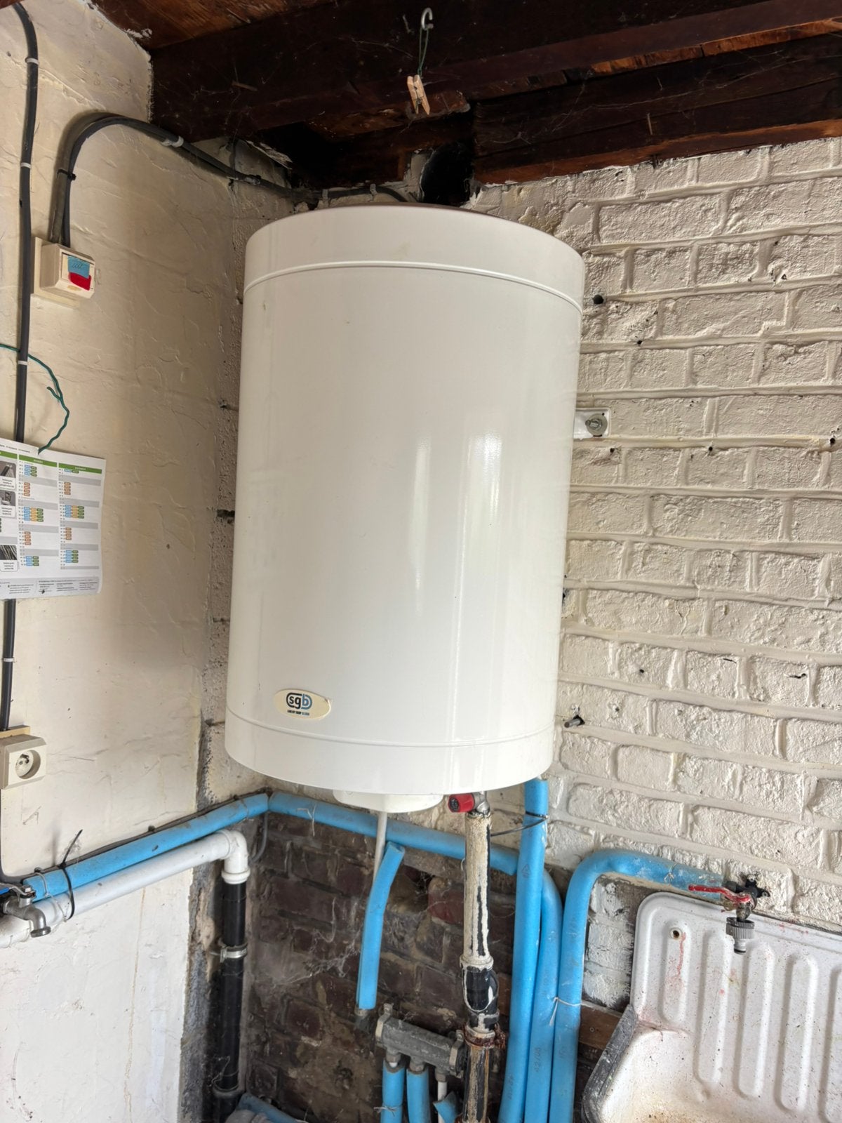 Boiler 100l, Bricolage & Construction, Enlèvement, Comme neuf, Boiler