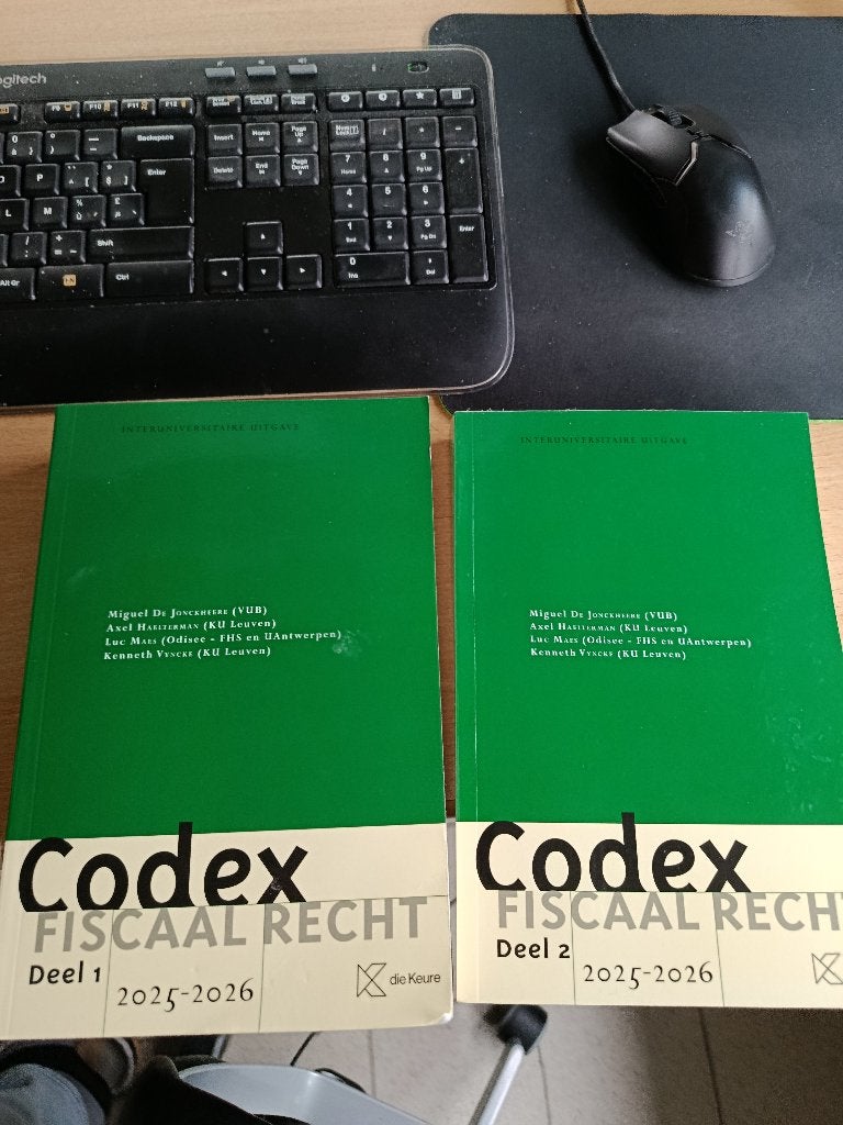Codex fiscaal recht 2025-2026 2 delen, Livres, Enlèvement, Neuf, Enseignement supérieur
