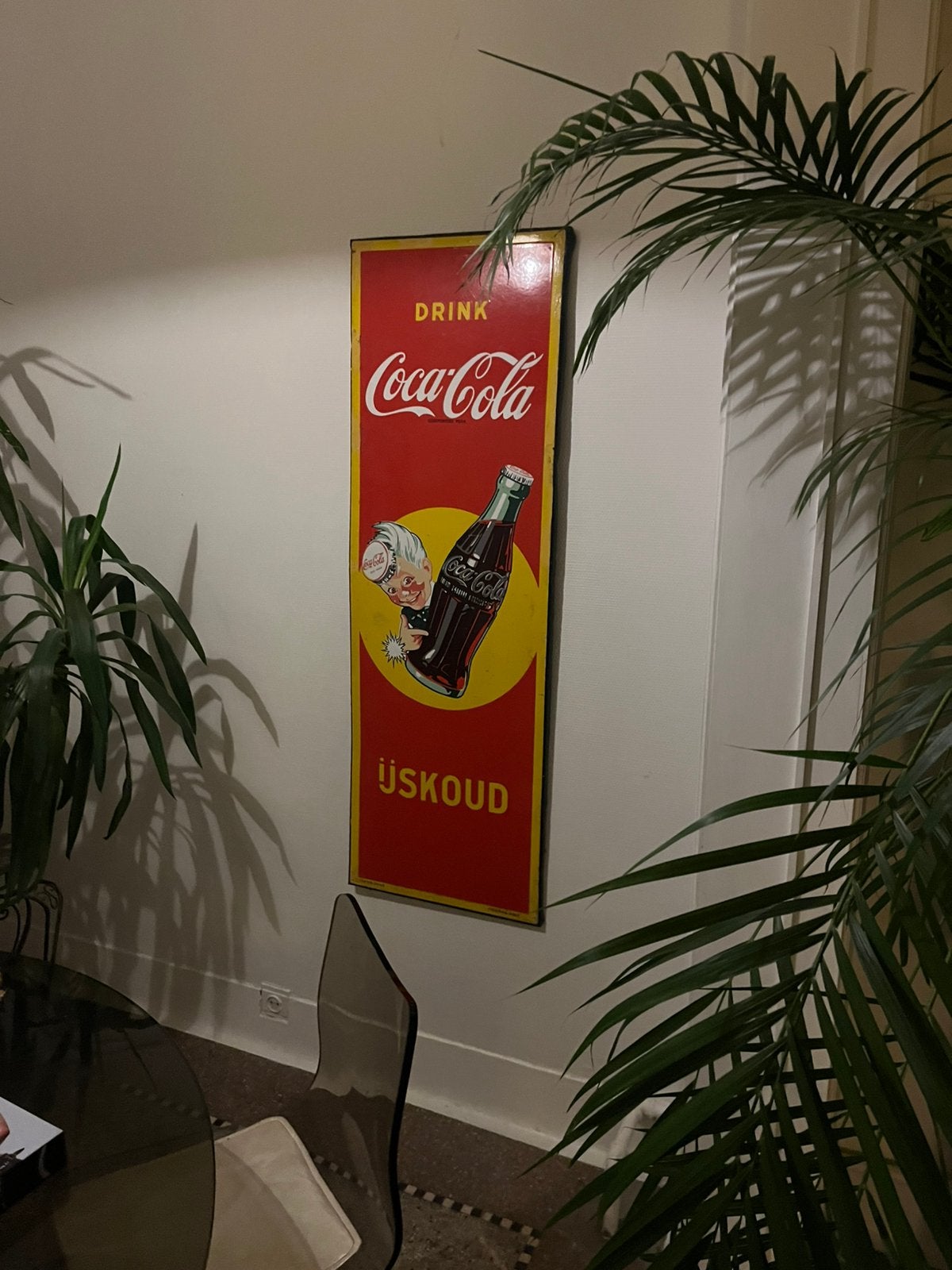 Emaille bord coca cola  1949, Ophalen, Zo goed als nieuw