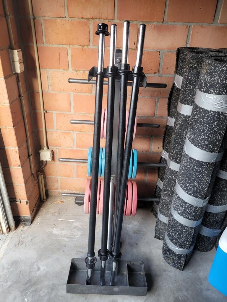 Complete bodypump set + opbergrek (4 sets), Sport en Fitness, Ophalen