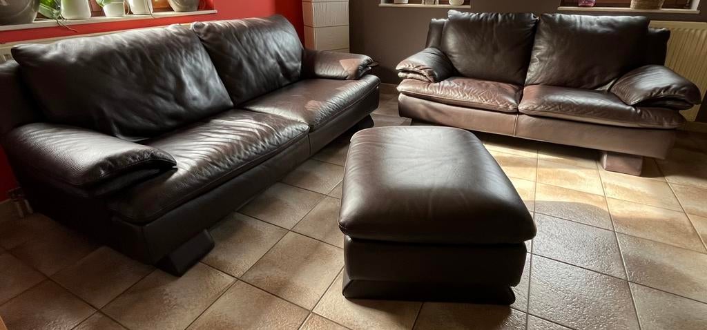 Ensemble canapés Natuzzi, Enlèvement, Comme neuf, Cuir, Natuzzi