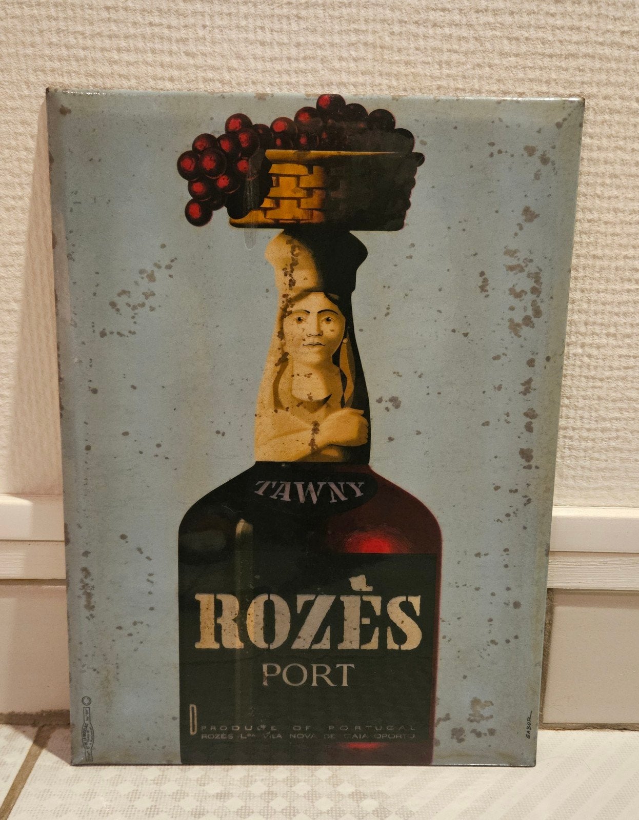 zeldzame gletsjer Porto Rozès, vintage geëmailleerd bord..., Verzamelen, Merken en Reclamevoorwerpen, Ophalen of Verzenden
