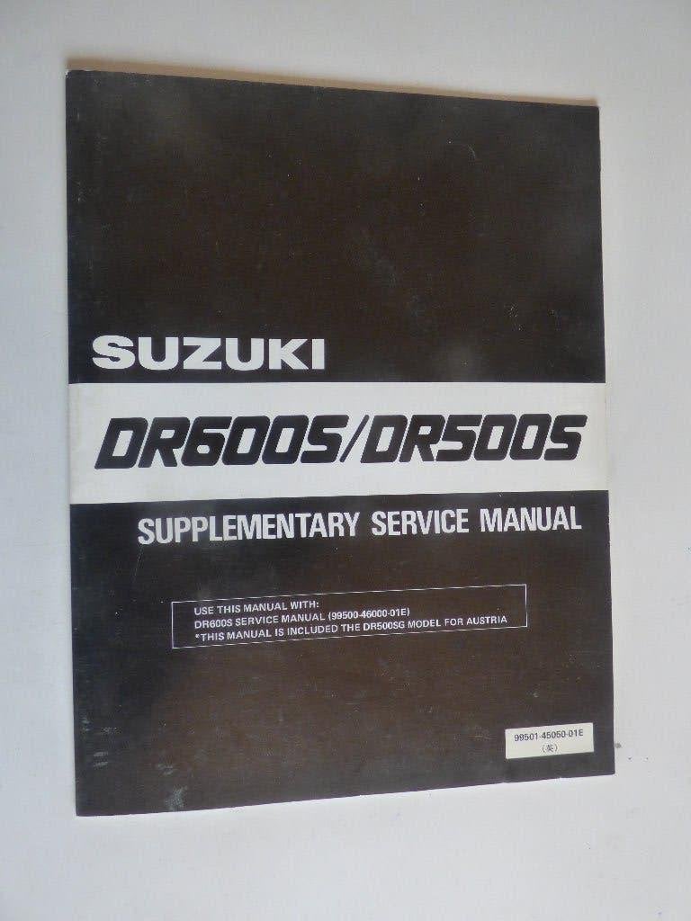 SUZUKI DR600S / DR500S SERVICE HANDLEIDING (SUPPLEMENT), Motoren, Ophalen of Verzenden, Suzuki