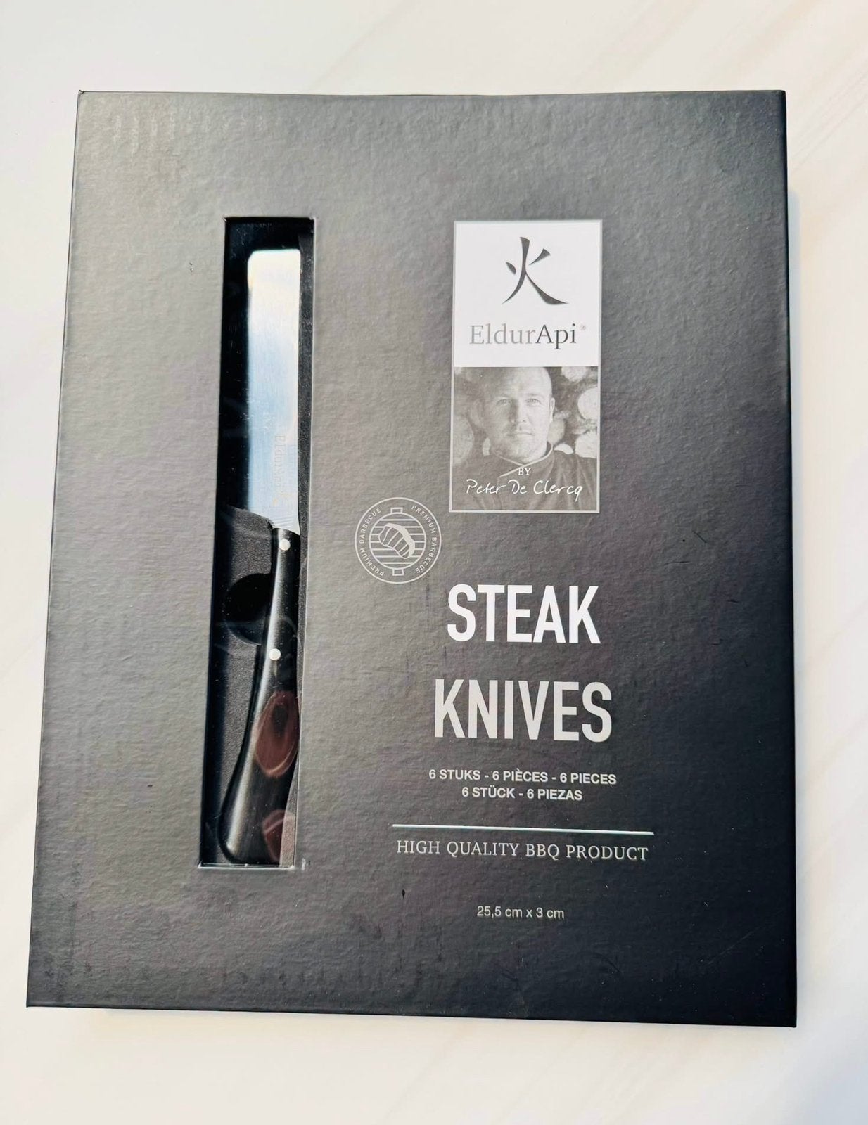 Coffret de 6 couteaux à steak EldurApi, Maison & Meubles, Cuisine | Ustensiles de cuisine, Neuf, Enlèvement ou Envoi