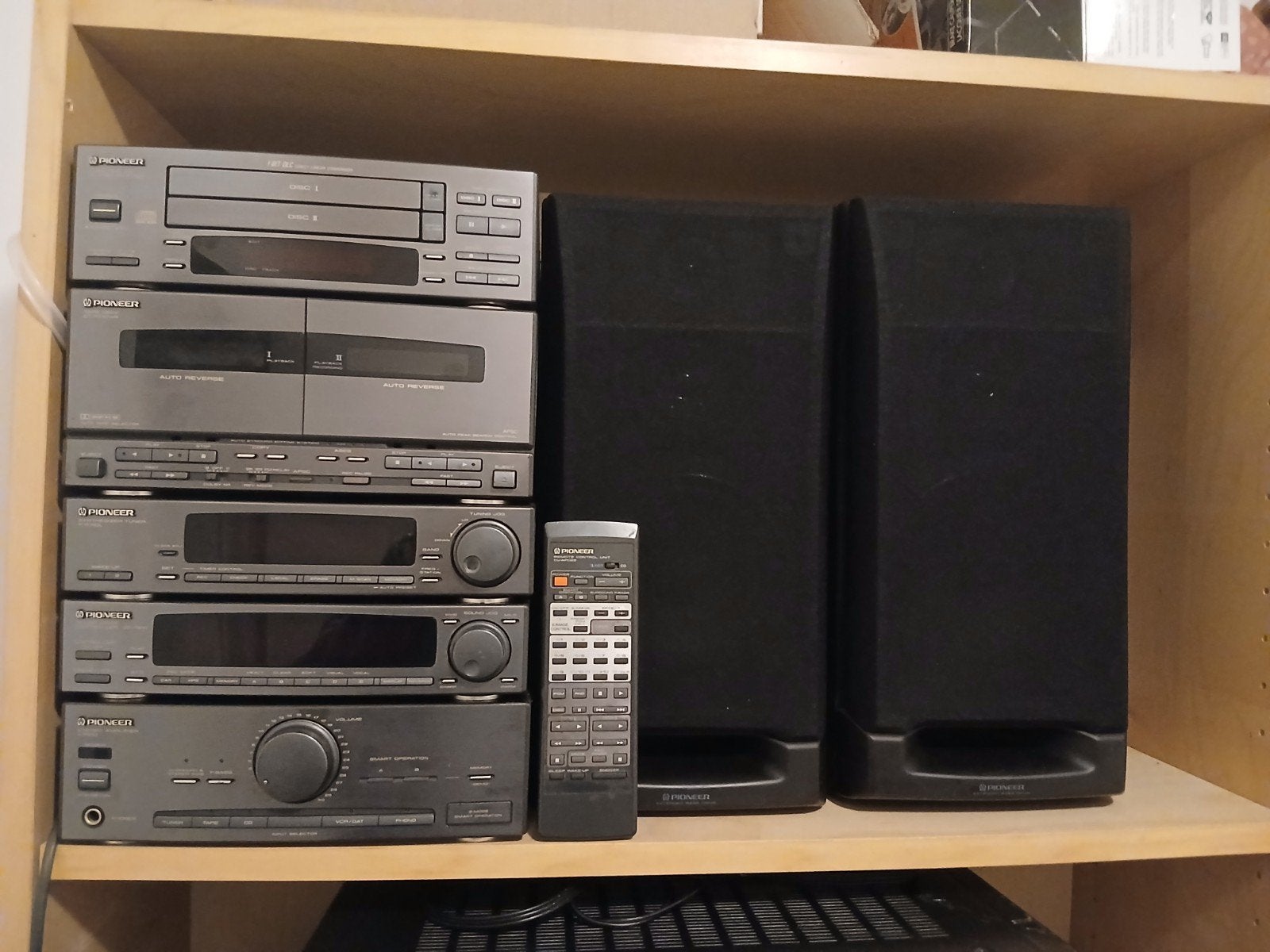 Pioneer complete midi toren, Ophalen, Cassettedeck, Pioneer