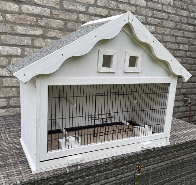 Nieuwe vogelkooi, Ophalen, Nieuw, Hout, Vogelkooi