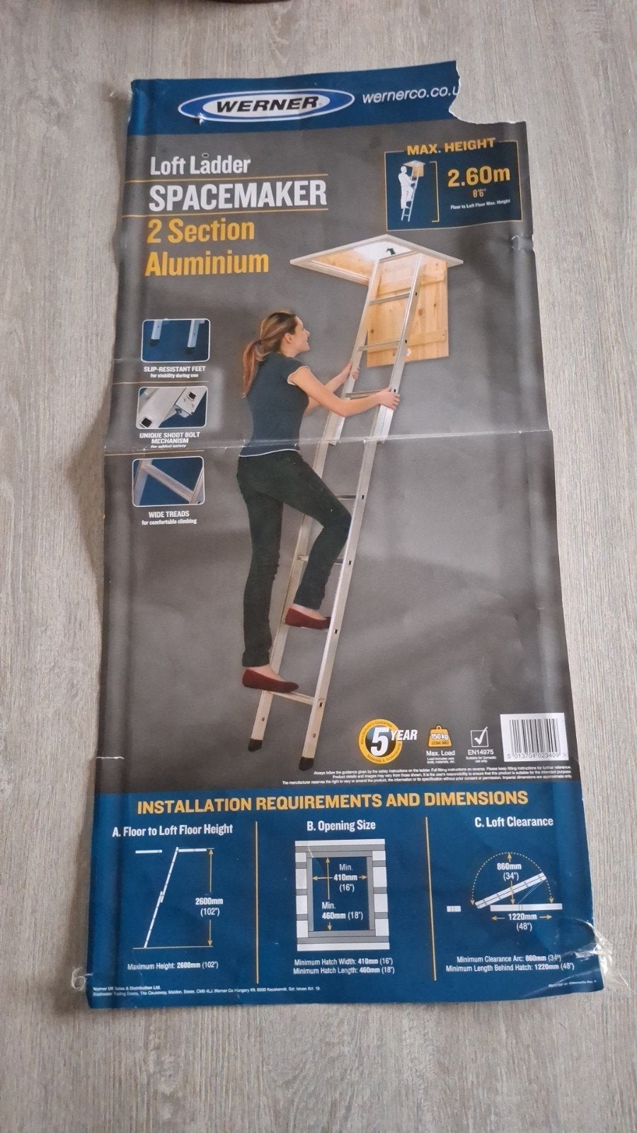 nouvelle échelle de grenier !, Enlèvement, Neuf, Échelle, Pliable ou rétractable/escamotable