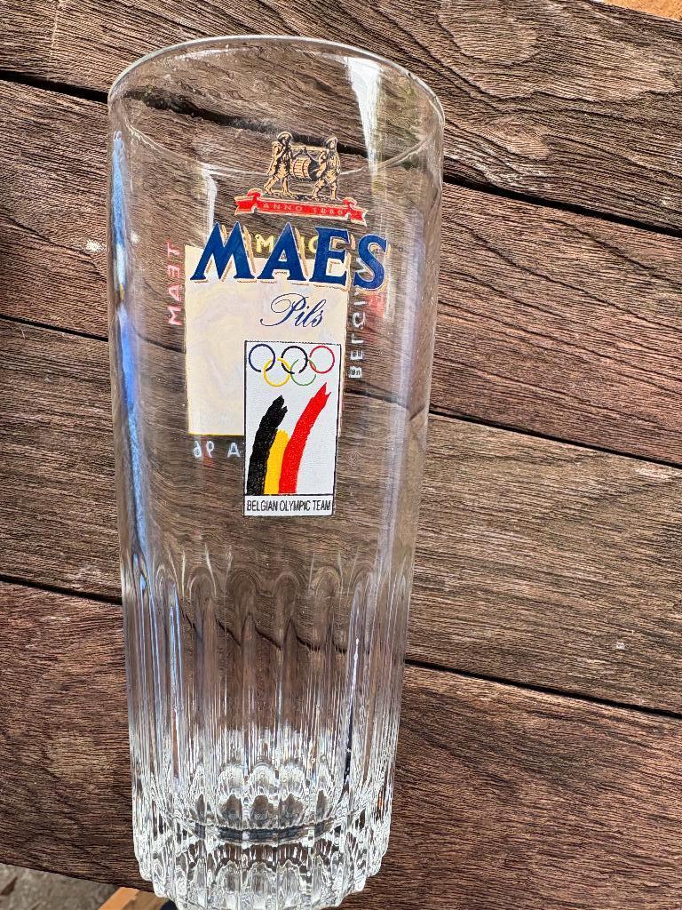 Maes Pils Olympic Team Atlanta 96, Verzamelen, Ophalen of Verzenden, Gebruikt, Glas of Glazen, Overige merken