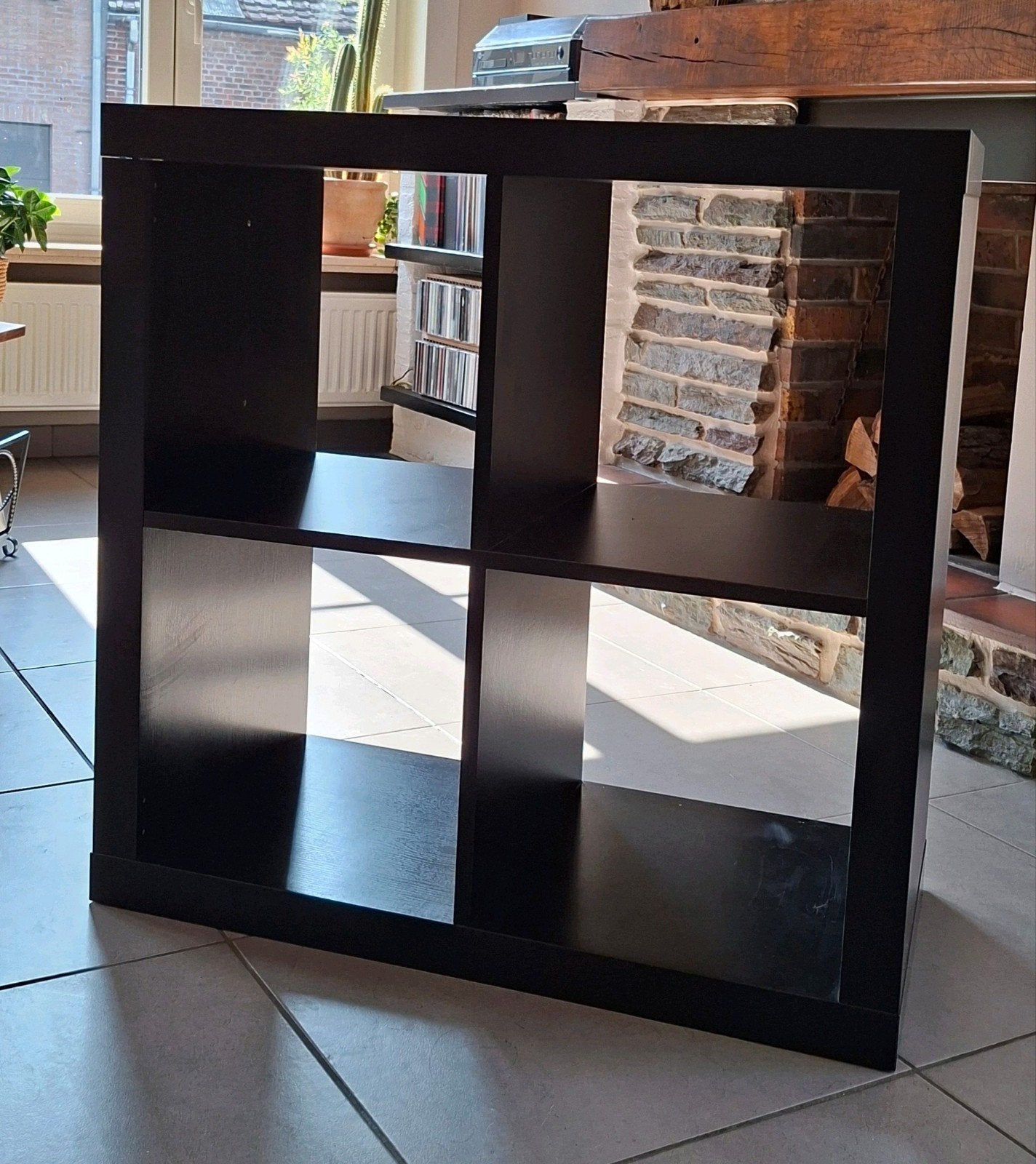 Kallax kast zwart 77x77cm, Ophalen