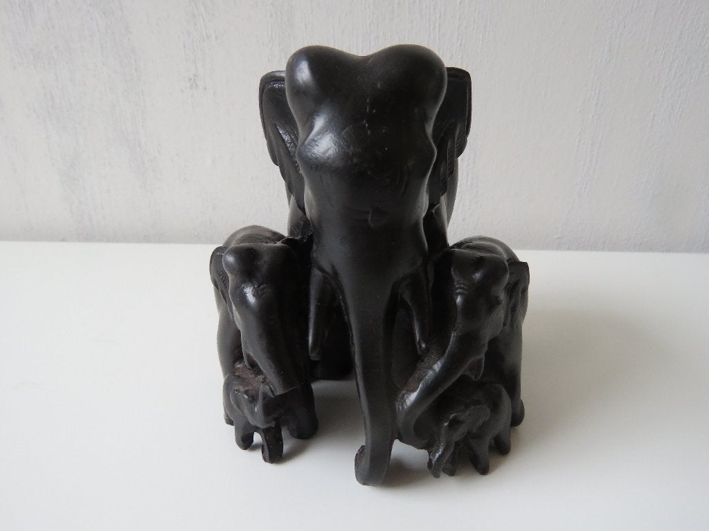 Statue de famille d'éléphants, Enlèvement ou Envoi