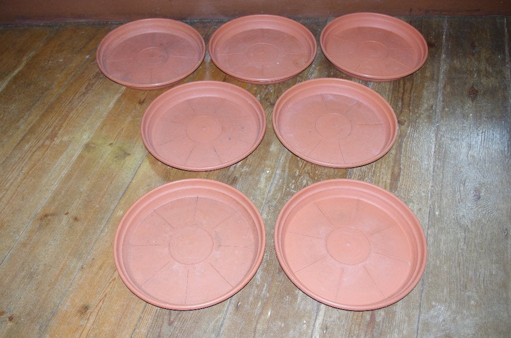 Plastieken schotels (7 stuks), Ophalen, Kunststof, Gebruikt, Rond