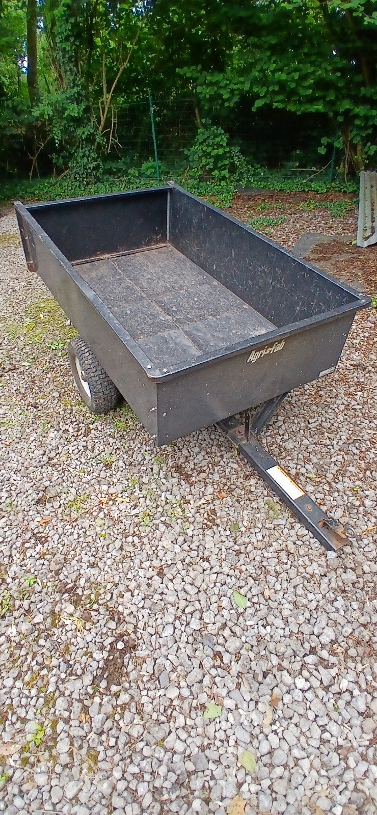 Remorque pour tracteur tondeuse, Enlèvement
