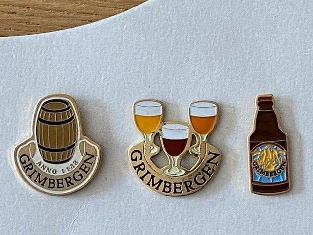 Lot de 3 épingles Grimbergen, Enlèvement ou Envoi