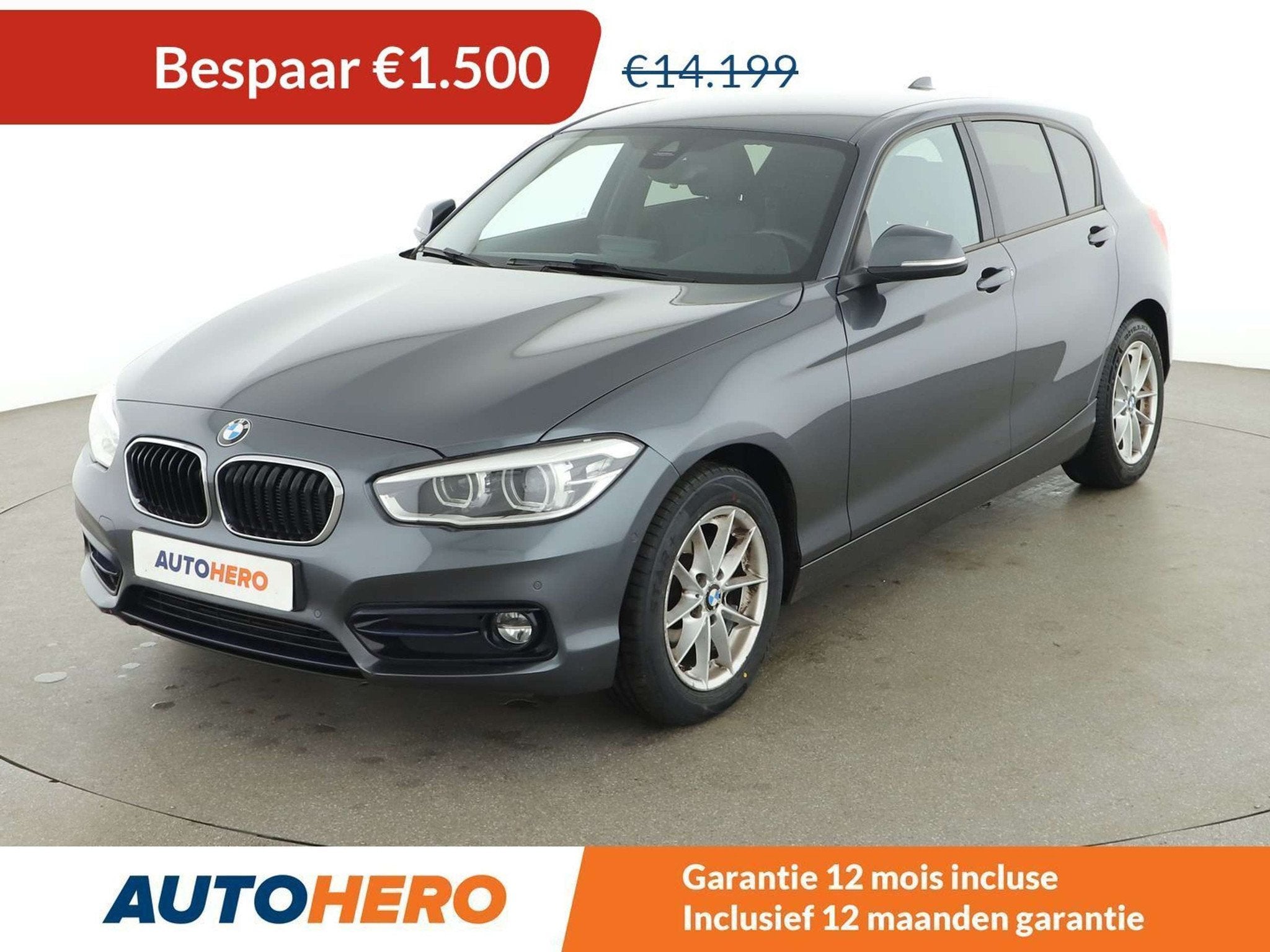 BMW 1 Serie 116 116i Sport Line, Cuir, Argent ou Gris, Euro 6, Boîte manuelle