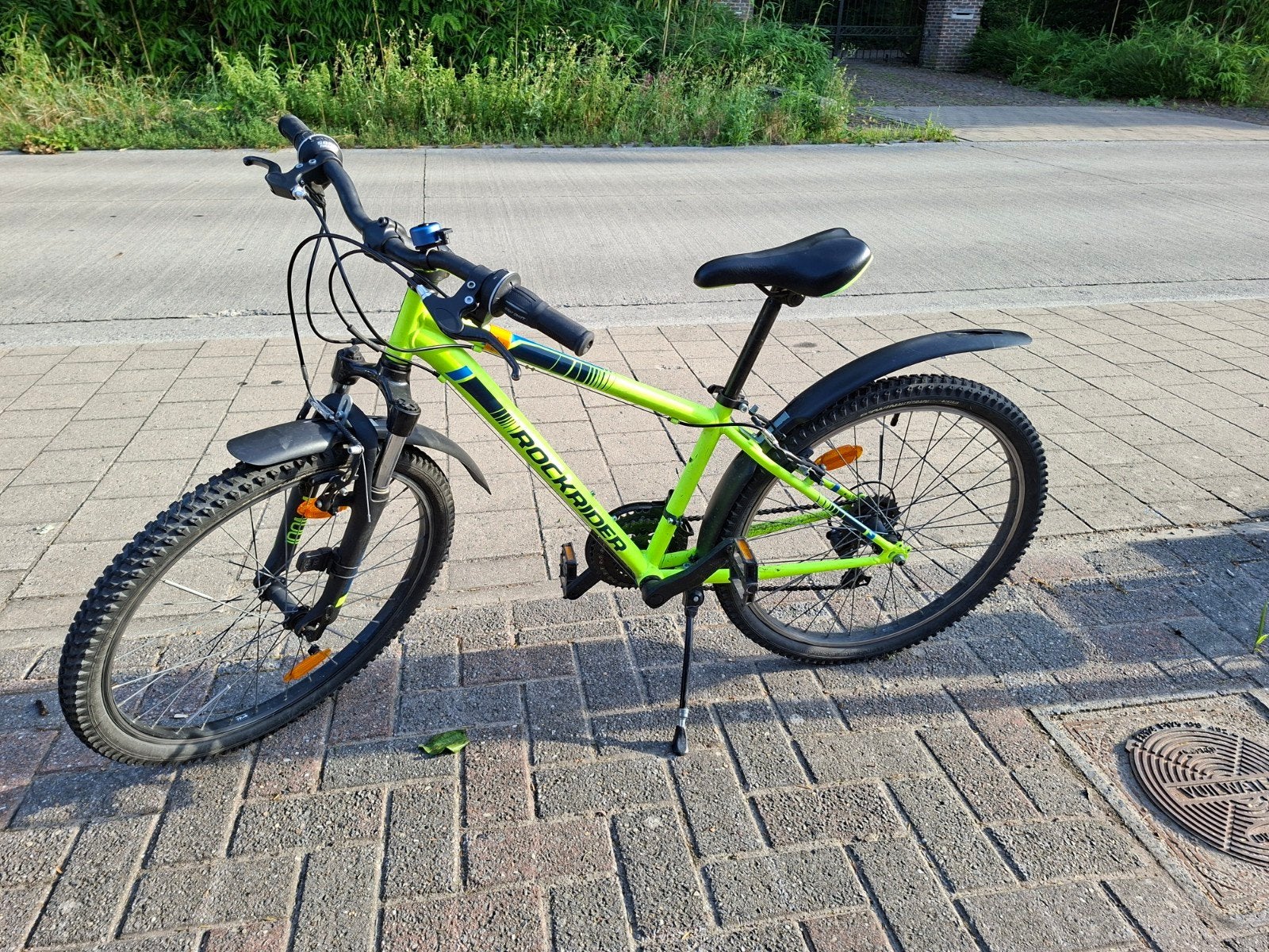 MTB Rockrider 24" 8 tot 11 a 12 jaar goede staat, Frein sur jante, Acier, Enlèvement, Utilisé