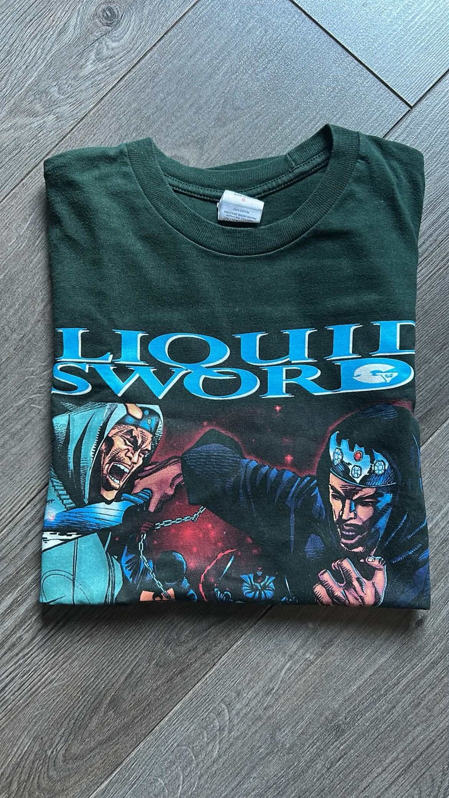 Supreme T-shirt liquid swords wutang, Ophalen, Zo goed als nieuw, Maat 46 (S) of kleiner, Zwart