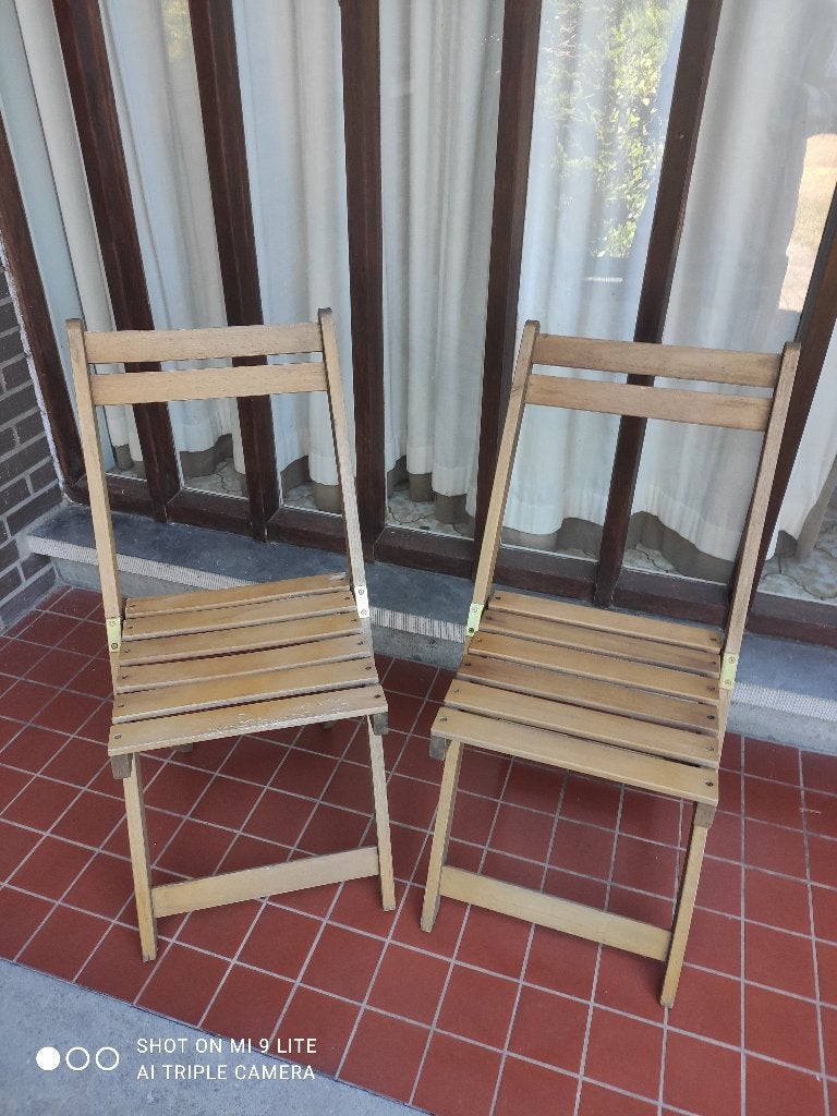 houten terras stoelen, Ophalen, Hout, Inklapbaar