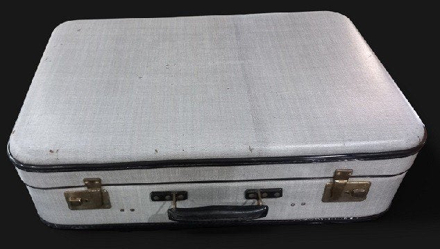 étui de voyage gris vintage., B, B, Enlèvement, Utilisé
