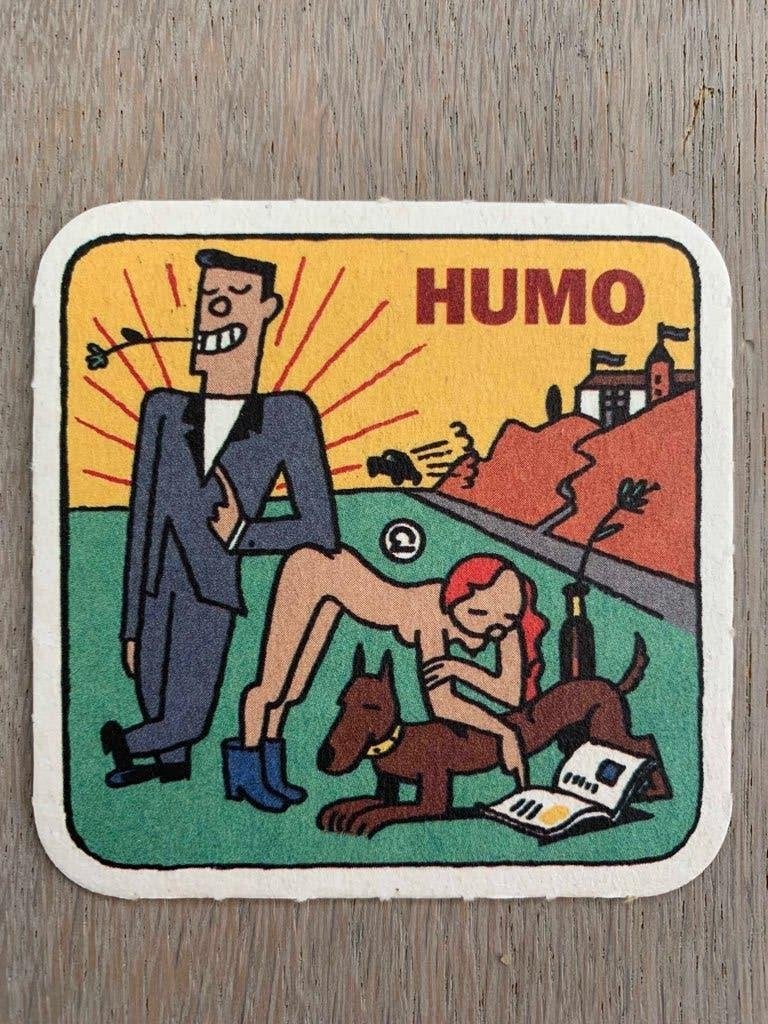 EVER MEULEN - bierviltje bierkaartje Humo * NIEUW, Ophalen of Verzenden, Nieuw, Gebruiksvoorwerp