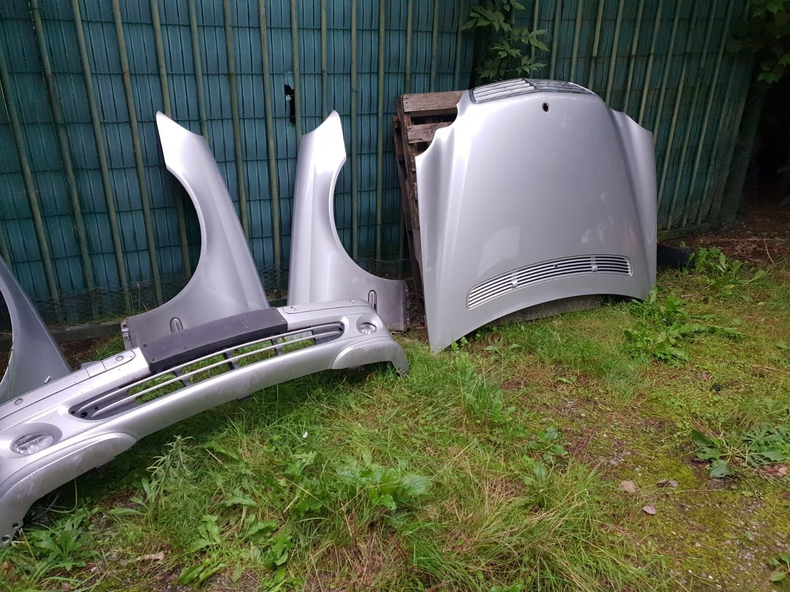MERCEDES C KLASSE MOTORKAP +,VOORBUMPER +VOORSCHERMEN  BJ 20, Gebruikt, -, Ophalen of Verzenden, -