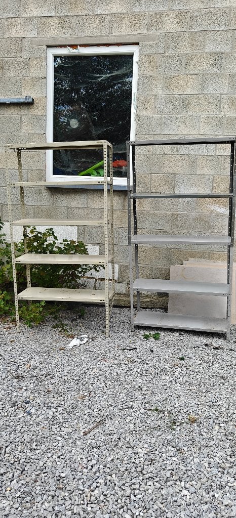 Étagères métalliques 5 plateaux, Démontable, Enlèvement, Utilisé, Métal