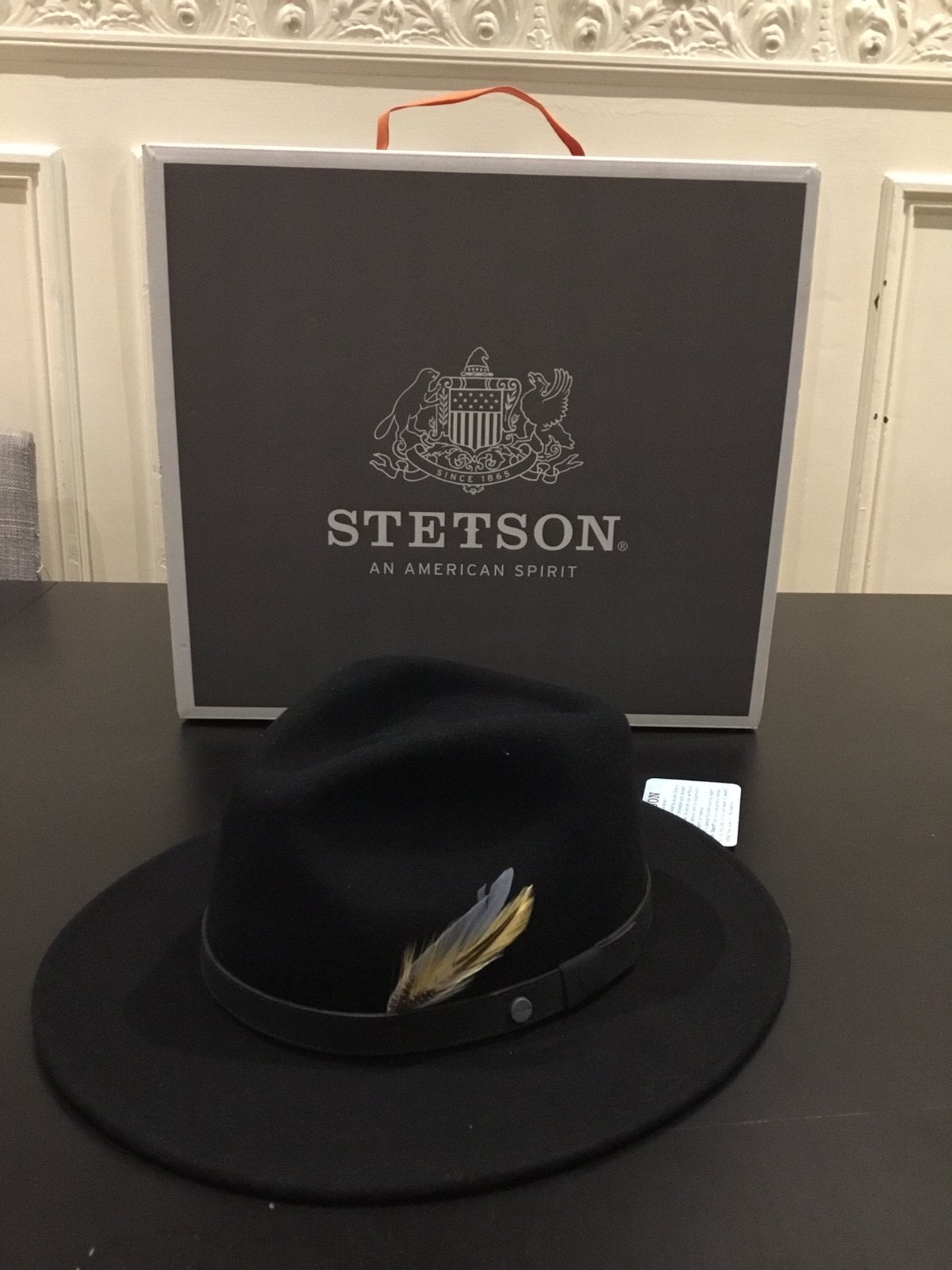Bonnet Stetson Yutan en laine noir, neuf, Enlèvement ou Envoi, Neuf, 57 cm (M, 7⅛ pouces) ou moins, Chapeau