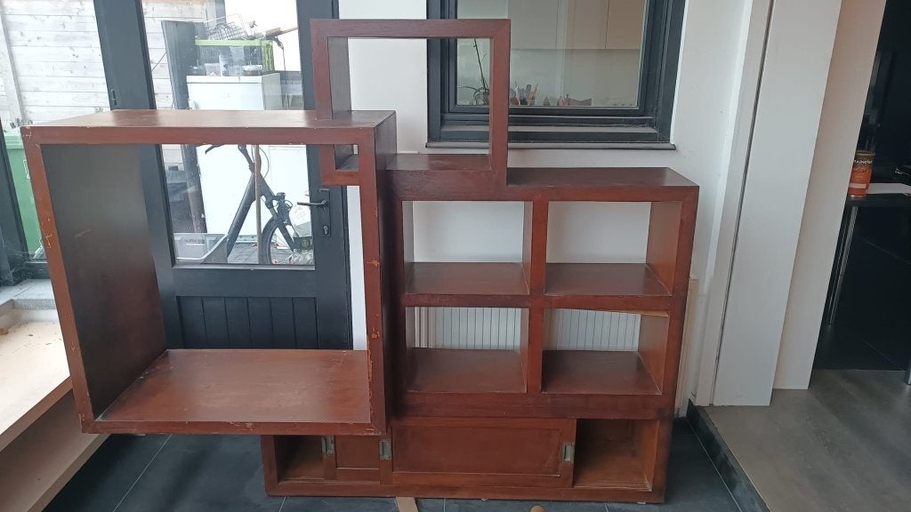 Top Teak vintage boekenkast, Huis en Inrichting, Ophalen, Gebruikt, 200 cm of meer, 150 tot 200 cm