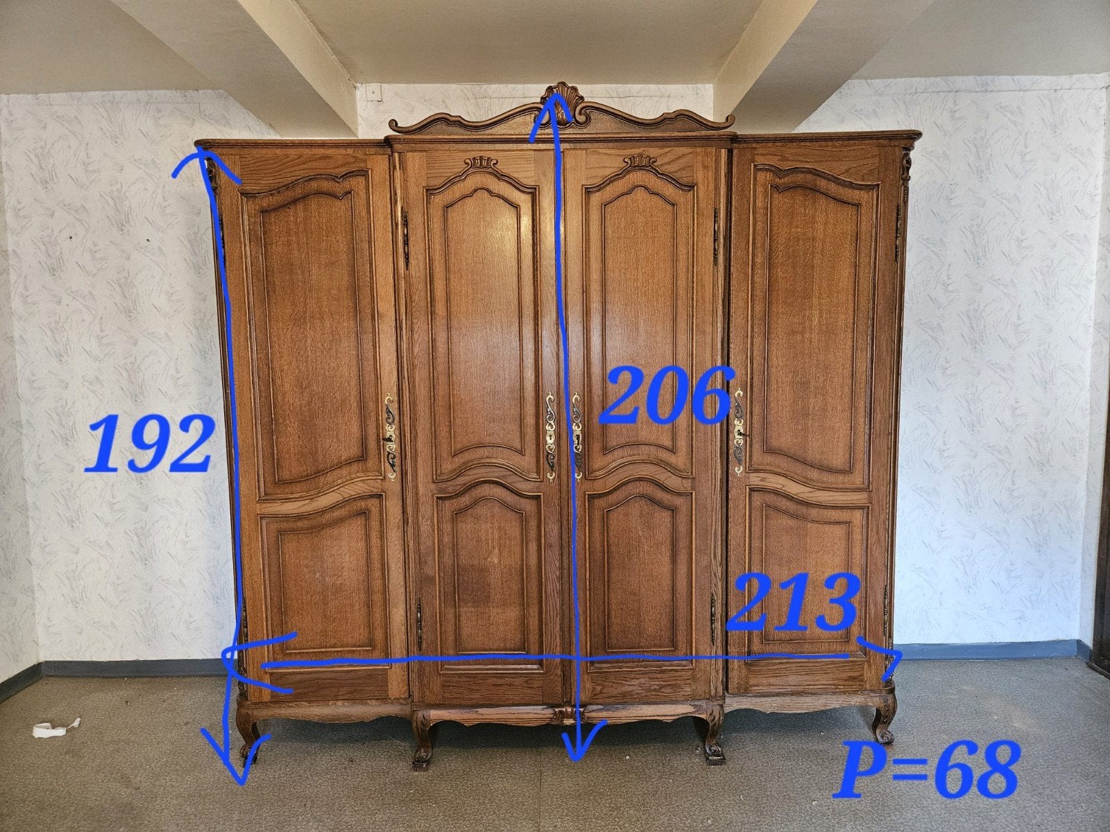 Garde robes en chêne, Huis en Inrichting, Ophalen, Gebruikt