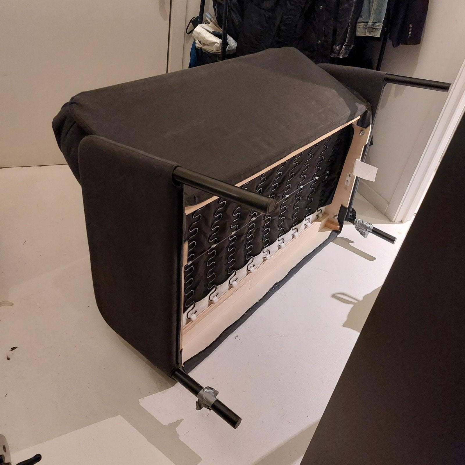 Zitbank Glostad ikea donkergrijs, Moins de 75 cm, Moins de 150 cm, Banc droit, Comme neuf