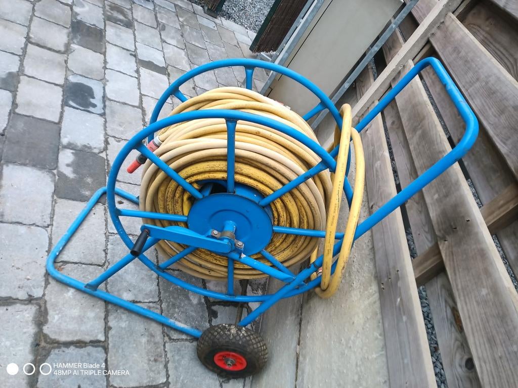 Haspel groot met ongeveer 50 meter darm, Ophalen