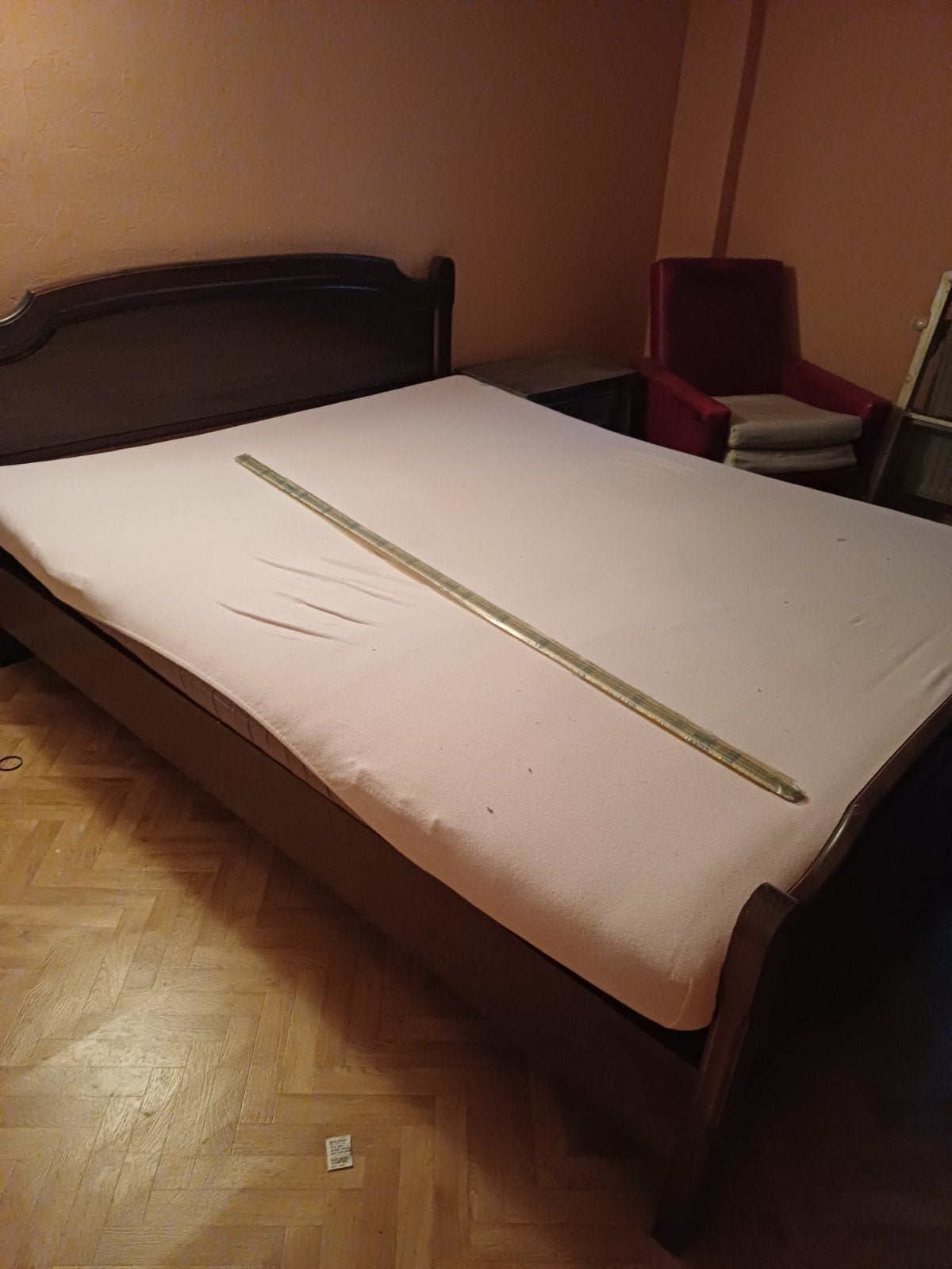 bed, Ophalen, Gebruikt, Hout