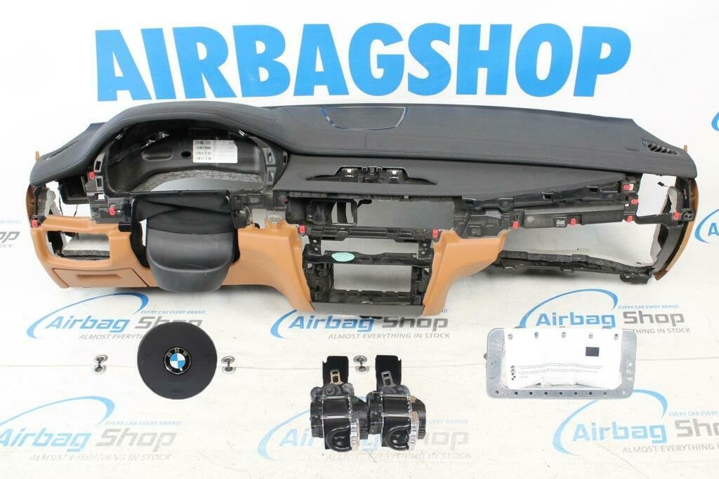 Airbag kit Tableau de bord M noir/cognac HUD BMW X5 F15, Autos : Pièces & Accessoires, Enlèvement ou Envoi, Utilisé