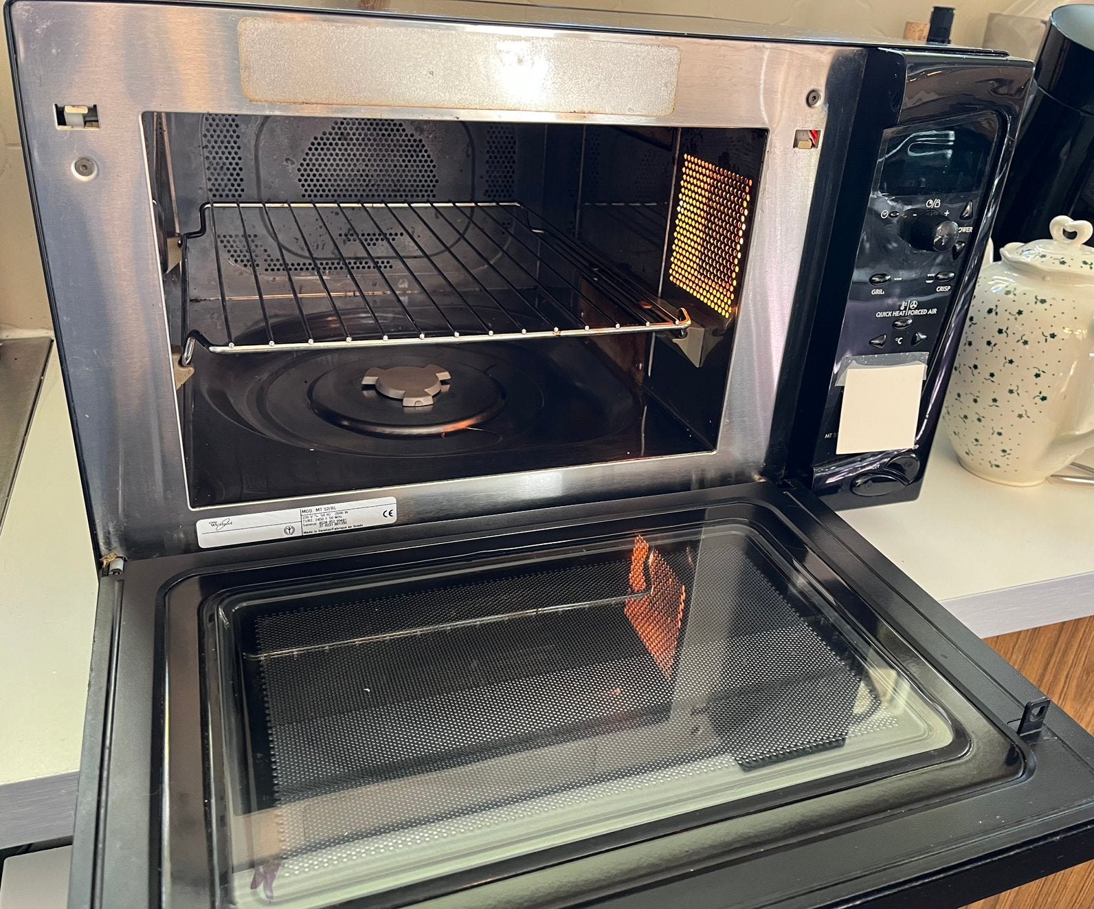 Gratis vrijstaande oven whirlpool, Elektronische apparatuur, Ophalen, Minder dan 45 cm, Whirlpool, Gebruikt