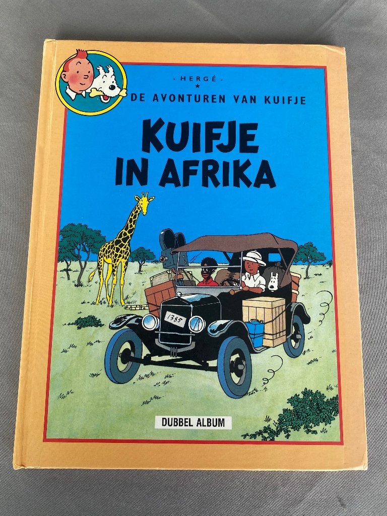 Kuifje Dubbel Album nr. 1-Afrika & Amerika -hardcover 1986, Boeken, Eén stripboek, Ophalen of Verzenden, Zo goed als nieuw, Hergé