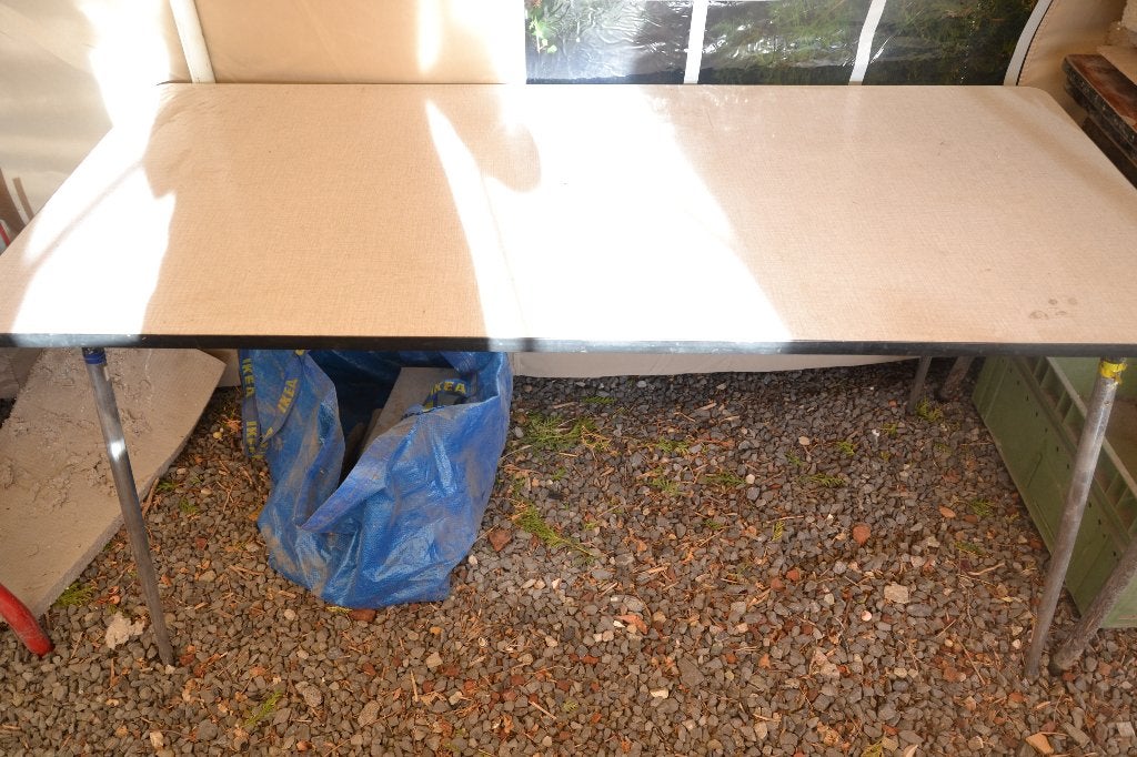 table formica, Maison & Meubles, 100 à 150 cm, Enlèvement, Utilisé, Teck