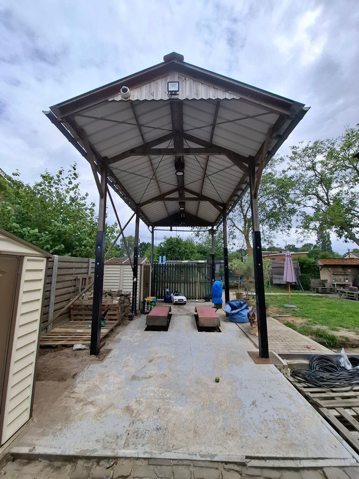 Carport, Jardin & Terrasse, Verrières, Enlèvement, Utilisé, Carport