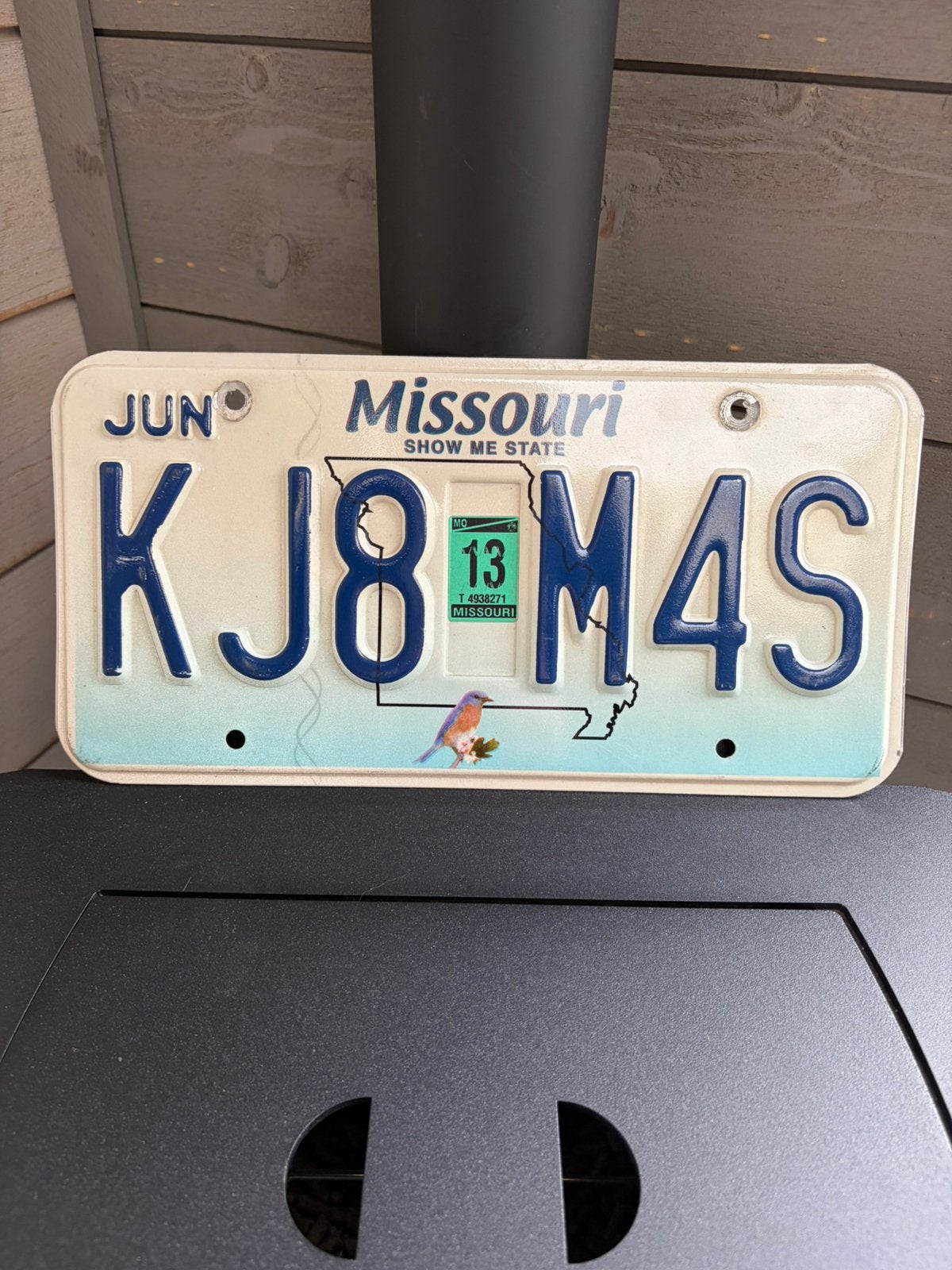 Missouri nummerplaat origineel 2013, Enlèvement ou Envoi, Utilisé