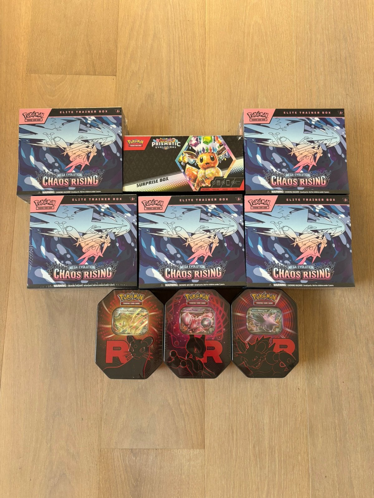 Pokemon boxen sealed - chaos rising - Team rocket, Ophalen of Verzenden, Nieuw
