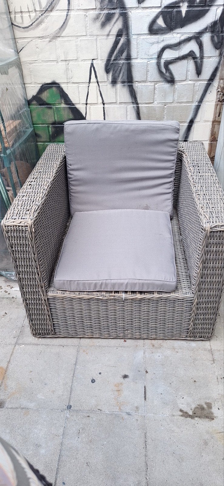 GRATIS tuin zetel, Gebruikt, Ophalen, 2 zitplaatsen, Bank