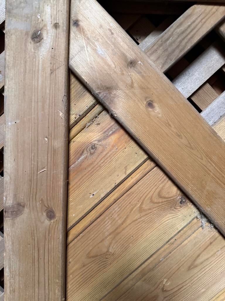 Decoratie scherm hout 65 cm, Tuin en Terras, Ophalen of Verzenden, Zo goed als nieuw