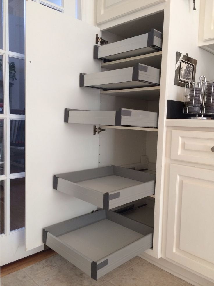 IKEA RATIONELL keukenlades & draadmanden – met geleiders, Huis en Inrichting, Zo goed als nieuw, Minder dan 100 cm, Grijs, 50 tot 75 cm