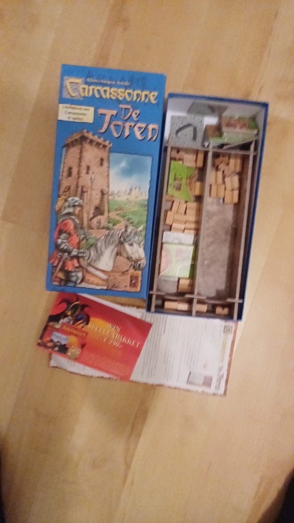 bordspel oude versie 999 games Carcassonne de Toren 999, Hobby en Vrije tijd, Een of twee spelers, Ophalen of Verzenden, Nieuw