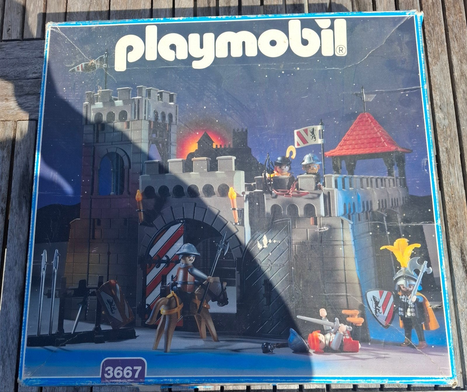 Château médiéval playmobil 3667 de 1993, Gebruikt, Complete set