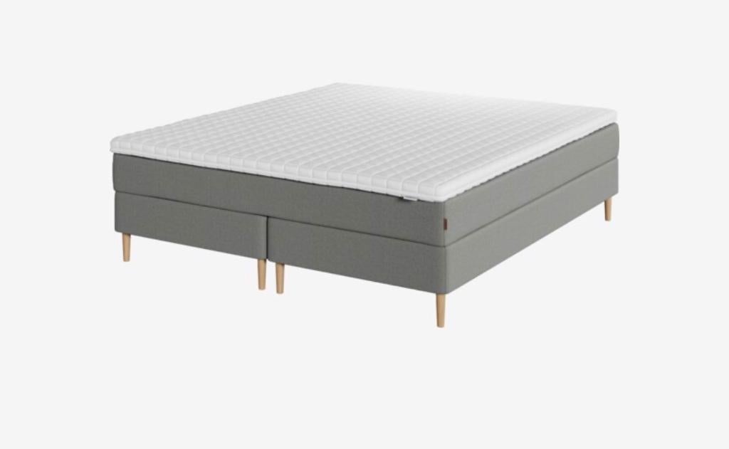 Boxspring 180x200, Huis en Inrichting, Slaapkamer | Boxsprings, Ophalen, Boxspring grijs, Tweepersoons, Zo goed als nieuw