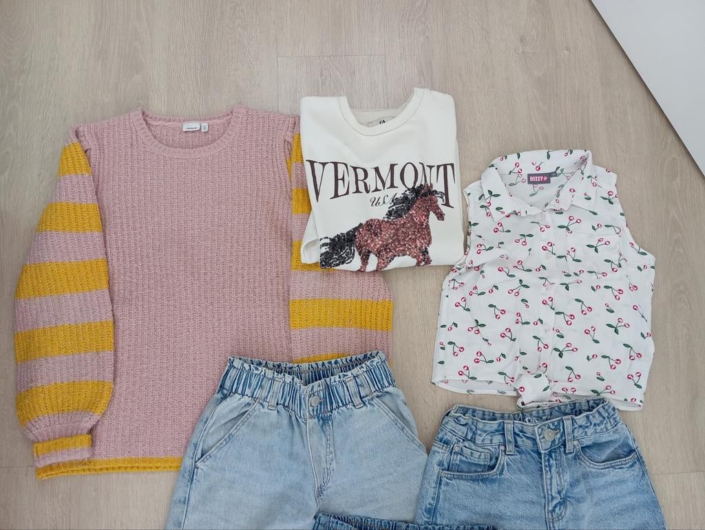 Pakket kinderkleding meisjes maat 140/152, Ophalen of Verzenden