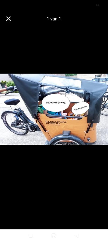 Babboe bakfiets, Fietsen en Brommers, 4 kinderen of meer, Elektrisch, Zo goed als nieuw, Ophalen